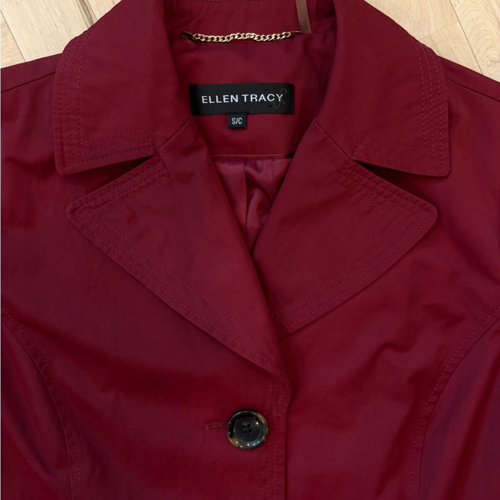 Ellen Tracy Tailored Ruby Red Jacket Three-Button… - image 3